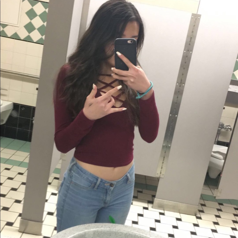 PACSUN long sleeve crop